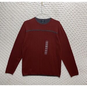 A Cooper Crew Neck Sweater Men's Size Medium Red Brick